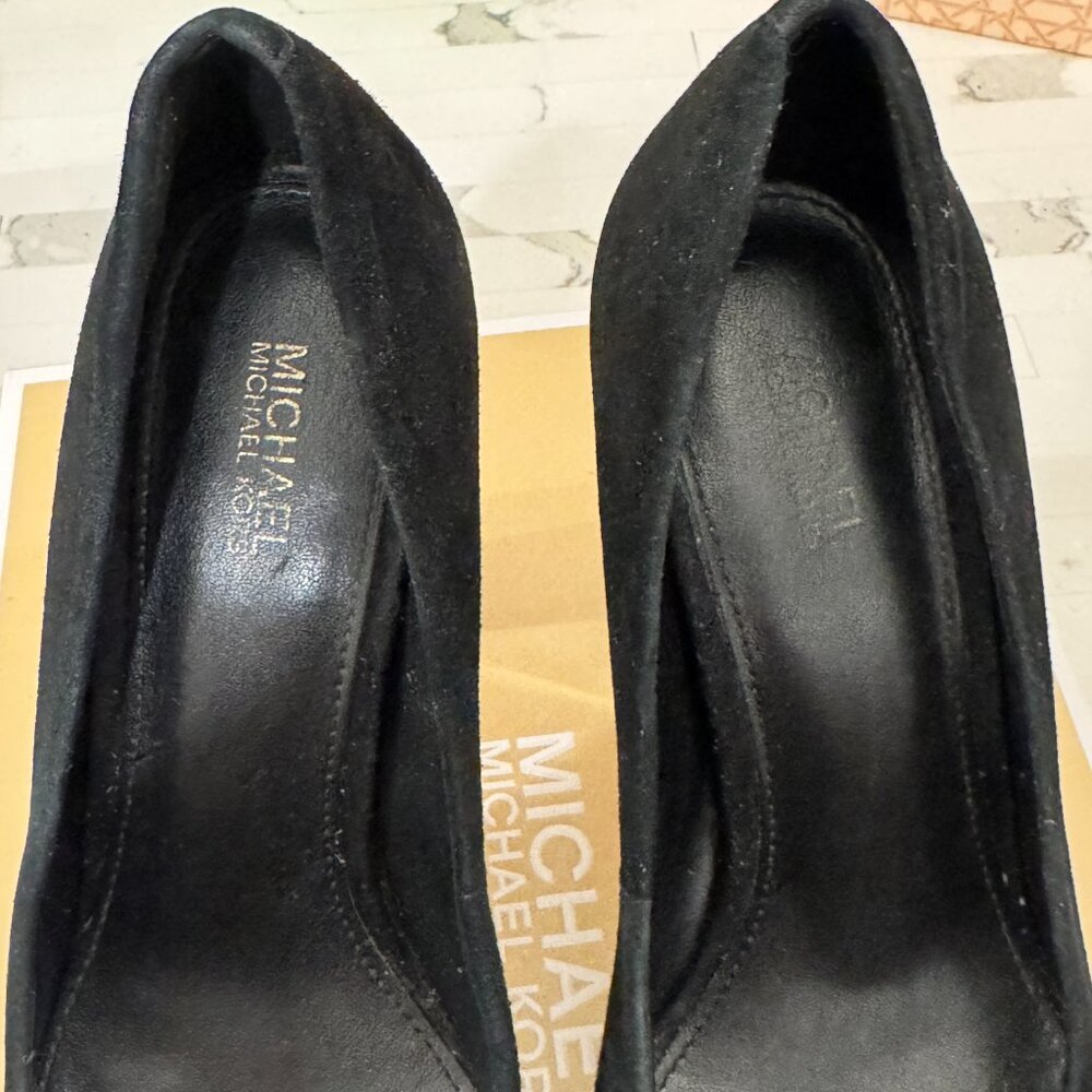MICHAEL KORS Black Suede Paloma Pump - Picture 12 of 12